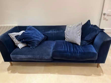 Photo of free Three seater Sofa.com Margot sofa in Prussian blue (Eagle Court E18) #3