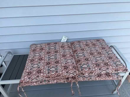 Photo of free 2 20 inch outdoor seat cushion (North end Fall River) #1