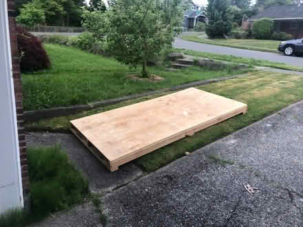 Photo of free 4’x8’ wood pallet (Carkeek) #1