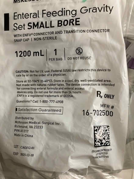 Photo of free small bore gravity bags (Eddystone pa) #1