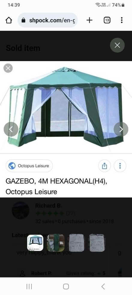 Photo of free 4m Gazebo (CT4) #1
