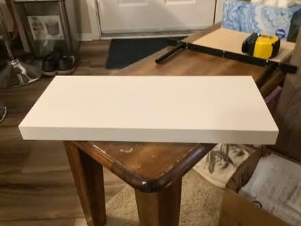 Photo of free Short/small floating shelf, white (Ypsilanti,byEllsworth&Mich Ave) #1