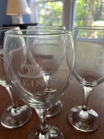 Photo of free 6 wine glasses with Viking logo (Pine Hills) #2
