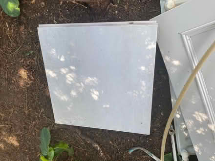 Photo of free 8 large white floor tiles (Blackrock) #1