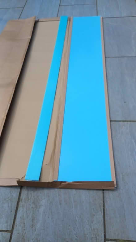 Photo of free 2xMermaid 4mm acrylic shower panel offcuts in good condition (Bernards Heath AL3) #1