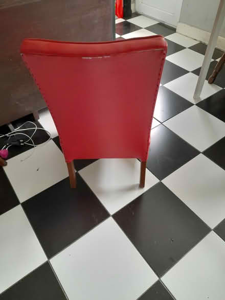 Photo of free Leather low chair (Dundrum) #2