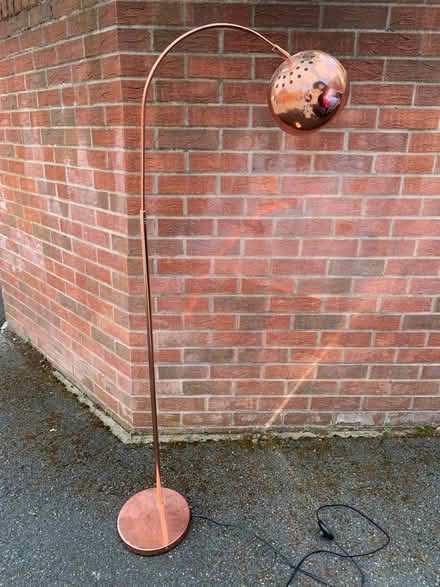 Photo of free Copper / rose gold floor lamp (Hallam Fields) #1