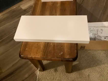 Photo of free Short/small floating shelf, white (Ypsilanti,byEllsworth&Mich Ave) #2