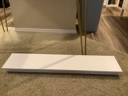 Photo of free Long floating shelf, white (Ypsilanti,byEllsworth&Mich Ave) #1