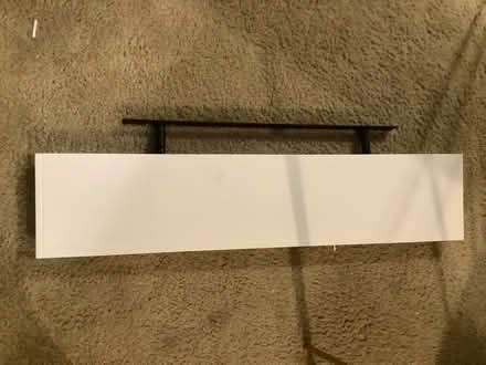 Photo of free Long floating shelf, white (Ypsilanti,byEllsworth&Mich Ave) #3