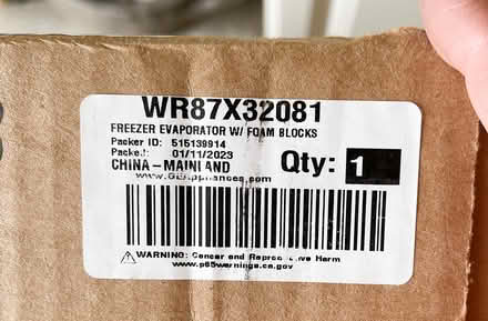 Photo of free GE Cafe frig bins and repair parts (Upper Arlington) #2