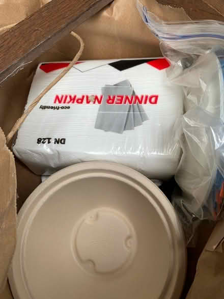 Photo of free Plastic silverware/napkins etc (Ivy) #1