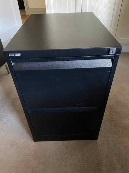 Photo of free Two Door Black Filing Cabinet (Wycombe Road, 2089) #1