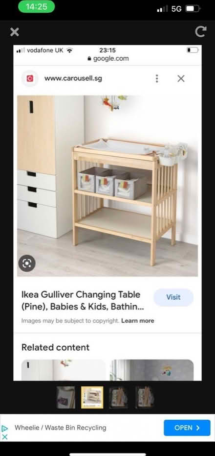 Photo of free IKEA changing table (Archway N19) #1