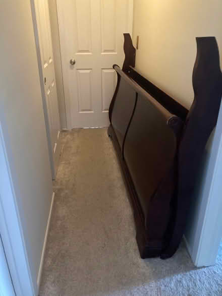 Photo of free King bed headboard and footboard (Libertyville) #1