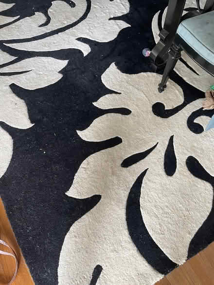 Photo of free Black and cream 8x10 rug (78722) #2