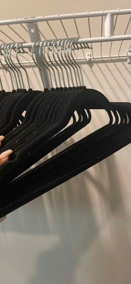 Photo of free Black velvet hangers (Atlanta) #1