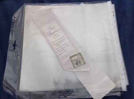 Photo of free 13-12x12 scrapbook page protectors, unused (BT9) #1