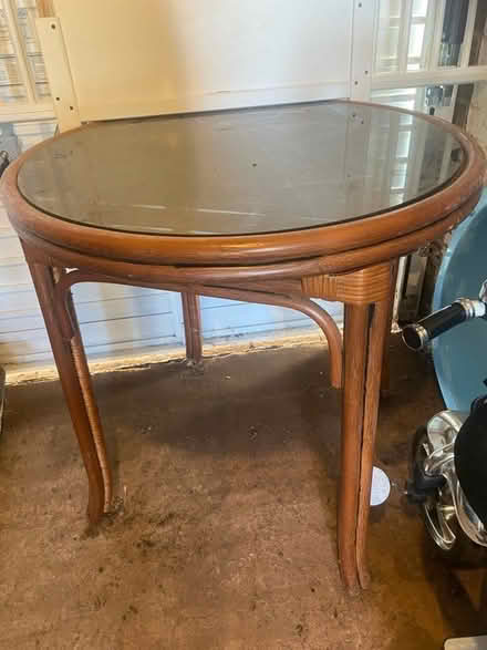 Photo of free Bamboo and glass table (Birches head ST1) #1