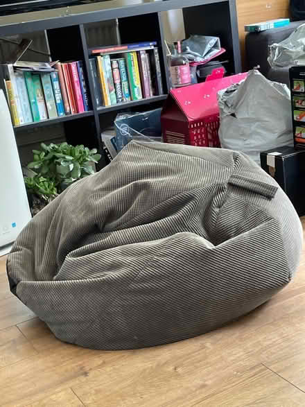 Photo of free Grey cord beanbag (Limehouse E1) #1