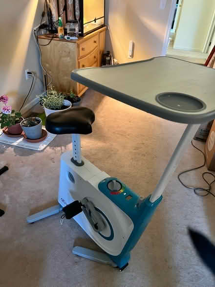 Photo of free Exercise bike with desktop (Lapeer mi) #2
