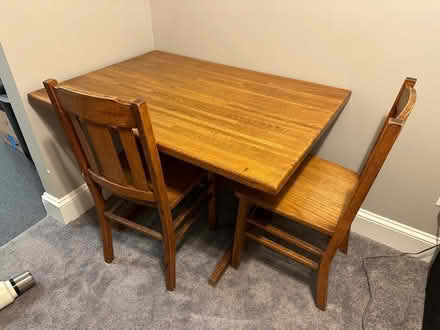 Photo of free Table and 2 chairs (21214) #1