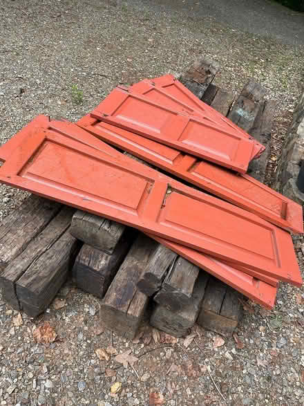 Photo of free 4 large and 4 small window shutters (West asheville) #2