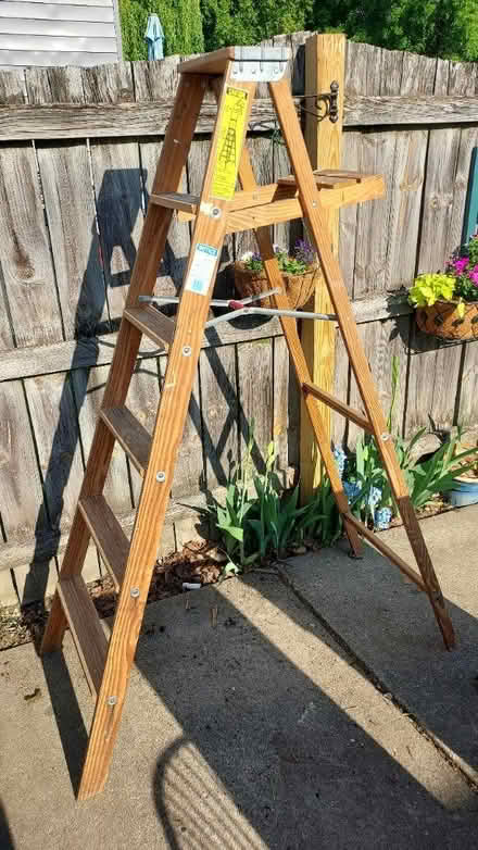 Photo of free 5½ foot wooden stepladder (Niagara Falls, NY (LaSalle)) #1
