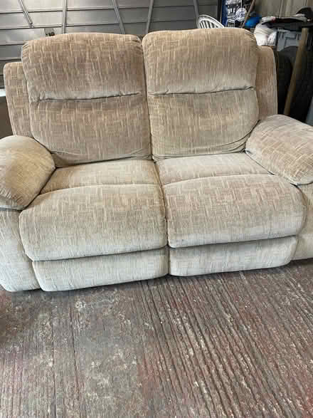 Photo of free 2 seater recliner sofa (Dunton green) #2