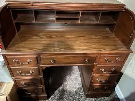 Photo of free roll top desk (KCK near Piper High School) #2
