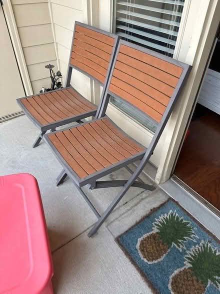 Photo of free 2 outdoor chairs (Midtown) #1