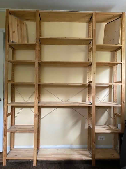 Photo of free IKEA Adjustable Pine Shelving Unit (North of Chicago & Dempster) #1