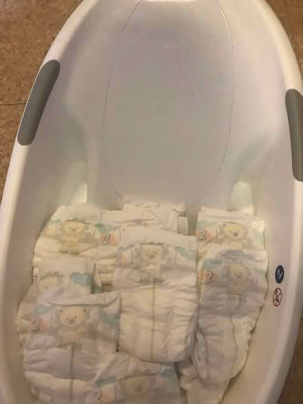 Photo of free Nuby Baby Bath & Size 2 Nappies (Aspley NG8) #1