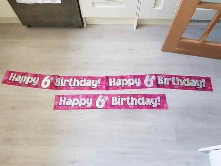 Photo of free Happy 6th birthday banner (Exeter, Beacon Heath) #1
