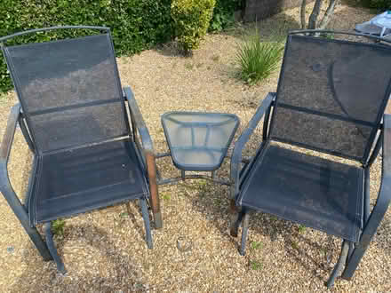 Photo of free Twin garden rocking seats (Bracklesham) #2