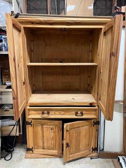 Photo of free Large wood cabinet (Carlsbad) #2