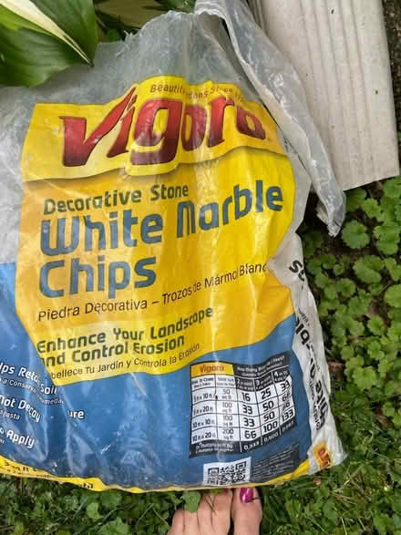 Photo of free White marble chips - outdoor (Reston\Herndon) #1