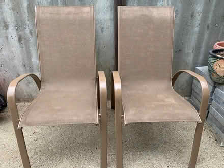 Photo of free 2 Slingback Patio Chairs (Tan) (Sorich Park) #2