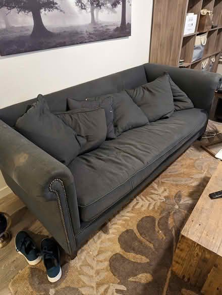 Photo of free Crate&Barrel Sofa—Reupholster ready (92 X 101) #2