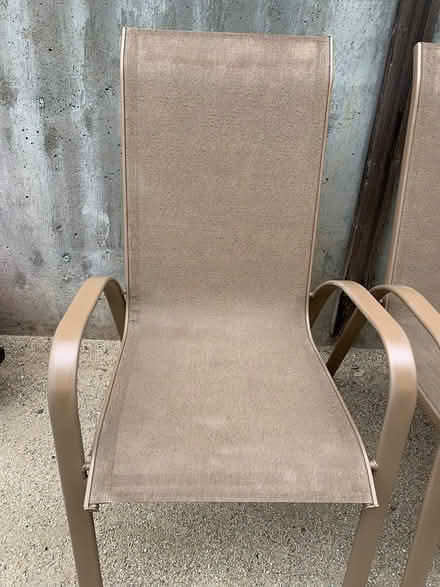 Photo of free 2 Slingback Patio Chairs (Tan) (Sorich Park) #1