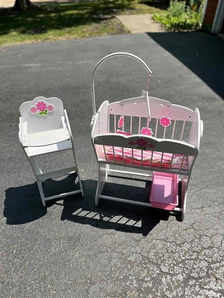 Photo of free Doll cradle and high chair (Buffalo Grove) #1