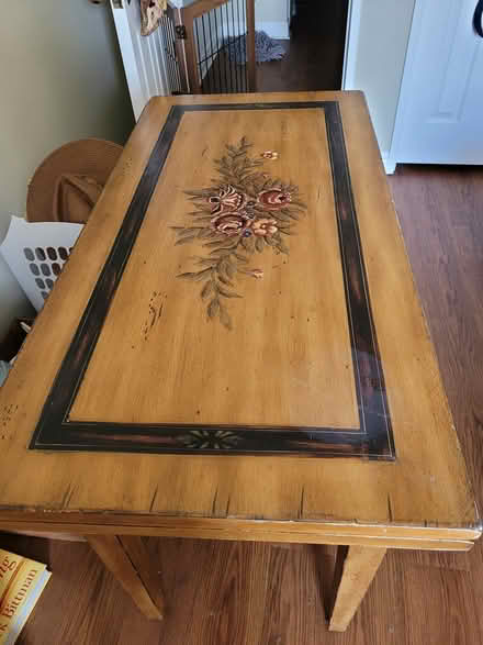 Photo of free swivel folding oak table (Uptown Waterloo) #2