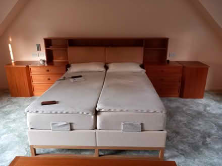 Photo of free Bed, headboard, drawers (Bordon) #1