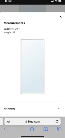 Photo of free IKEA white frame mirror (Montford / Madison Park area) #1
