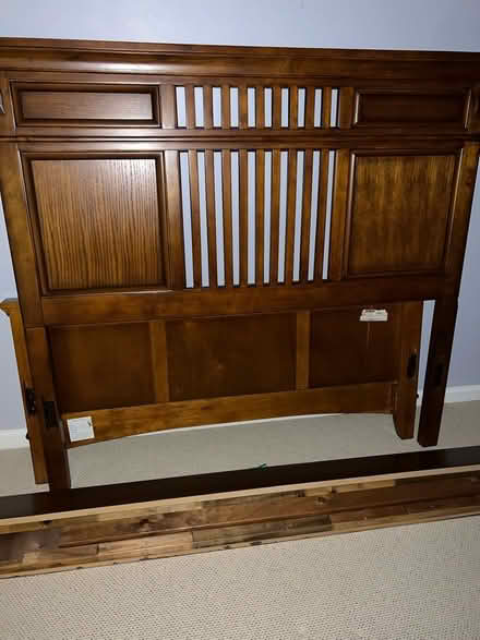 Photo of free Double bed wooden frame (Lawrenceville, NJ) #1