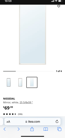 Photo of free IKEA white frame mirror (Montford / Madison Park area) #3