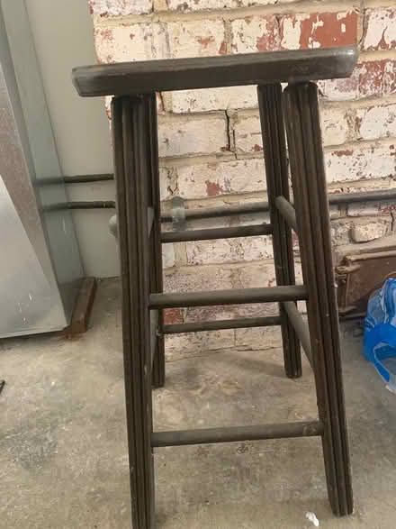Photo of free 2 Ft tall wood stool (Sorich Park) #1