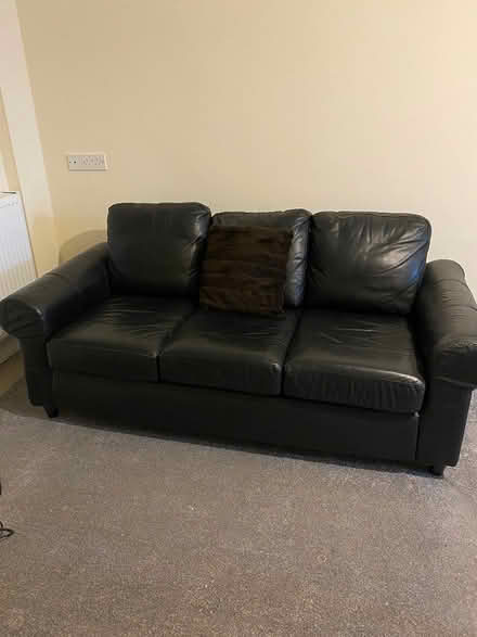 Photo of free 3 Seater Leather Sofa (Sheffield S2.) #1