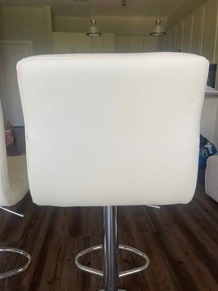 Photo of free Three white bar stools (Montford / Madison Park area) #3