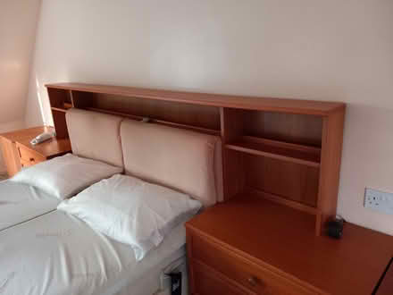 Photo of free Bed, headboard, drawers (Bordon) #2